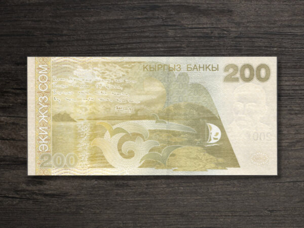 Банкнота Киргизстан 200 сомів - 2004 рік - реверс