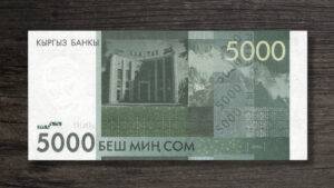 Банкнота Киргизстан 5000 сомів - 2016 рік - реверс